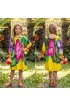 Hand Painted Rayon Kids Dress Hand Painted Rayon Kids Dress